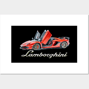 Lamborghini SVJ Supercar Products Posters and Art